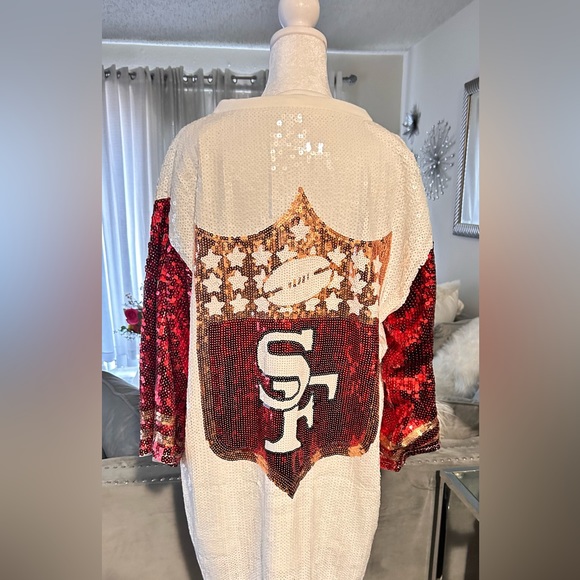 Sale‼️San Francisco 49er Sequin Dress. No discount - Picture 9 of 10